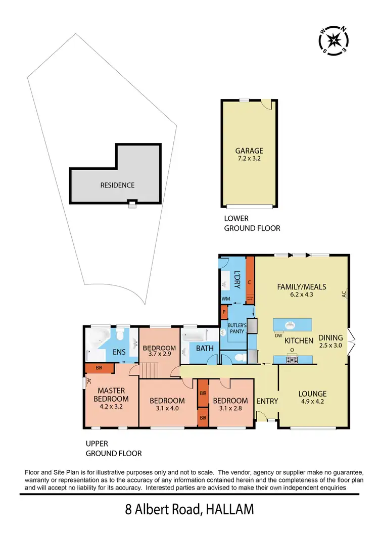 Floorplan of Homely house listing, 8 Albert Road, Hallam VIC 3803