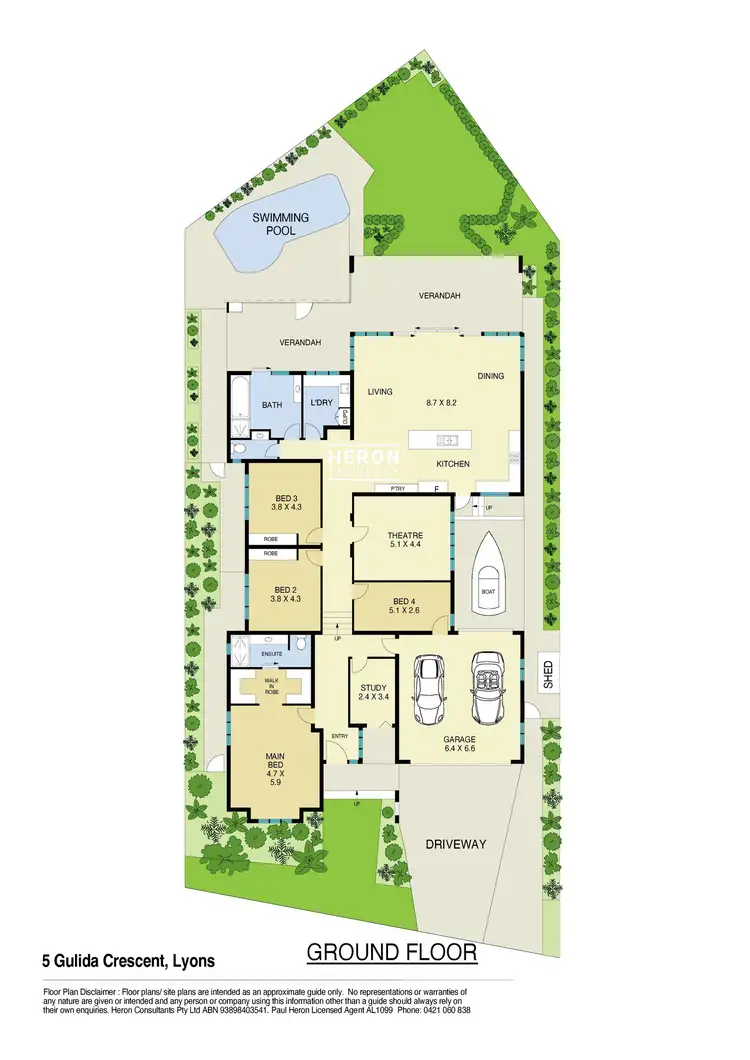 Floorplan of Homely house listing, 5 Gulida Crescent, Lyons NT 810