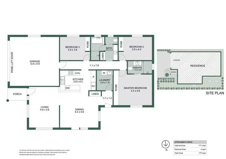Floorplan of Homely villa listing, 4/17 Nott Street, Warners Bay NSW 2282