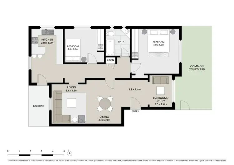 Floorplan of Homely apartment listing, 1/2 Hastings Parade, North Bondi NSW 2026
