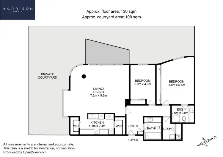 Floorplan of Homely apartment listing, 3/5 Gladstone Street, Battery Point TAS 7004