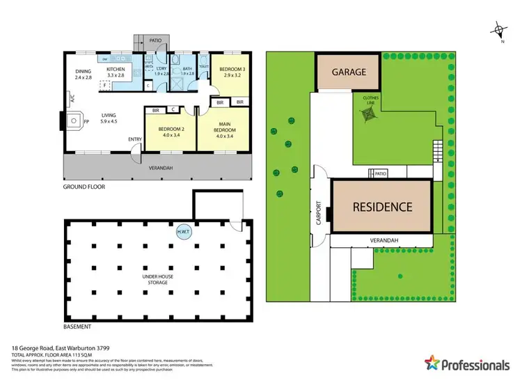 Floorplan of Homely house listing, 18 George Road, East Warburton VIC 3799
