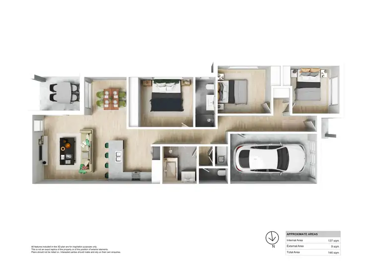 Floorplan of Homely semi-detached listing, 41b Woodford Street, Minmi NSW 2287