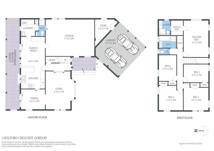 Floorplan of Homely house listing, 1 Holford Crescent, Gordon NSW 2072