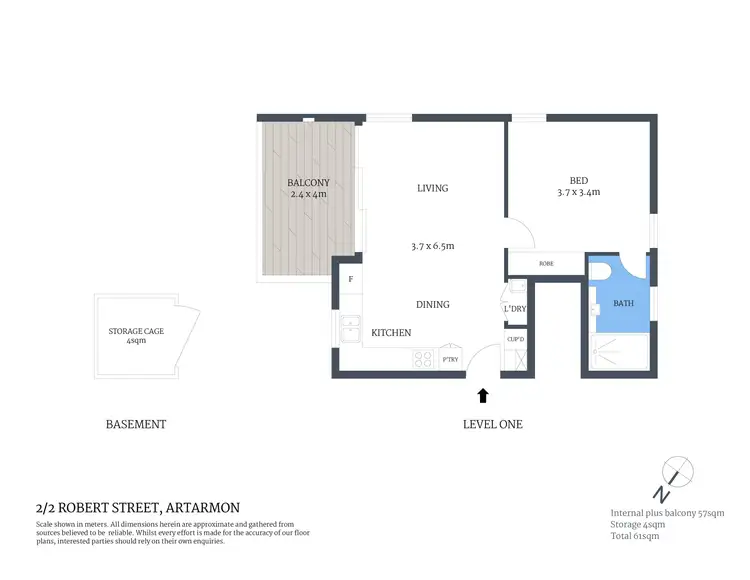 Floorplan of Homely apartment listing, 2/2 Robert Street, Artarmon NSW 2064