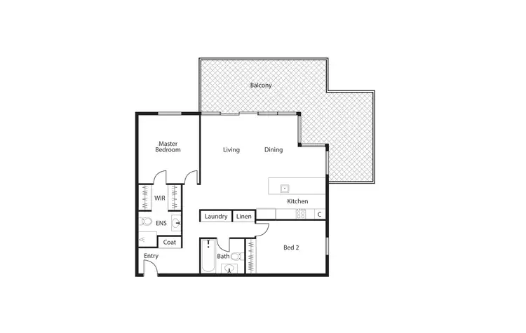 Floorplan of Homely apartment listing, 43/10 Burke Crescent, Kingston ACT 2604