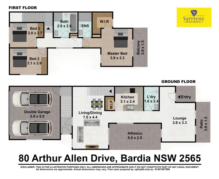Floorplan of Homely house listing, 80 Arthur Allen Drive, Bardia NSW 2565