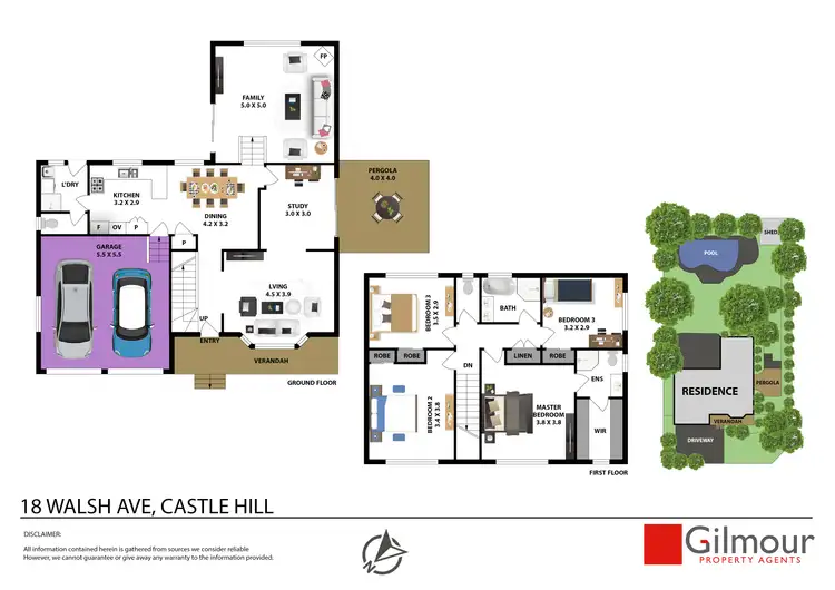 Floorplan of Homely house listing, 18 Walsh Avenue, Castle Hill NSW 2154