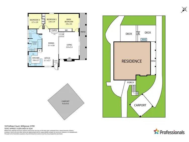 Floorplan of Homely house listing, 10 Pythias Court, Millgrove VIC 3799