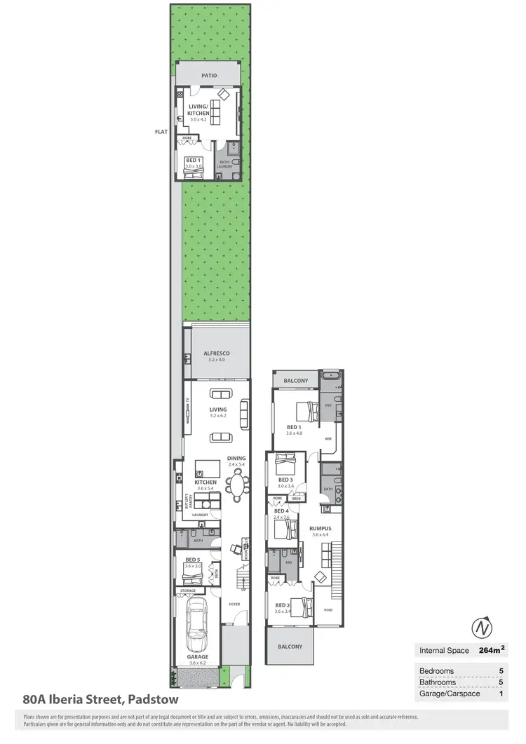 Floorplan of Homely semi-detached listing, 80A Iberia Street, Padstow NSW 2211