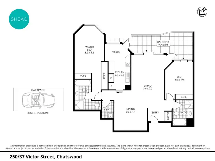Floorplan of Homely apartment listing, 2501/37 Victor Street, Chatswood NSW 2067