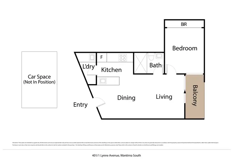 Floorplan of Homely apartment listing, 401/1 Lynne Avenue, Wantirna South VIC 3152