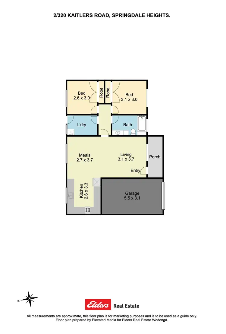 Floorplan of Homely unit listing, 2/320 Kaitlers Road, Springdale Heights NSW 2641