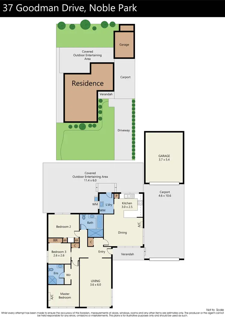 Floorplan of Homely house listing, 37 Goodman Drive, Noble Park VIC 3174