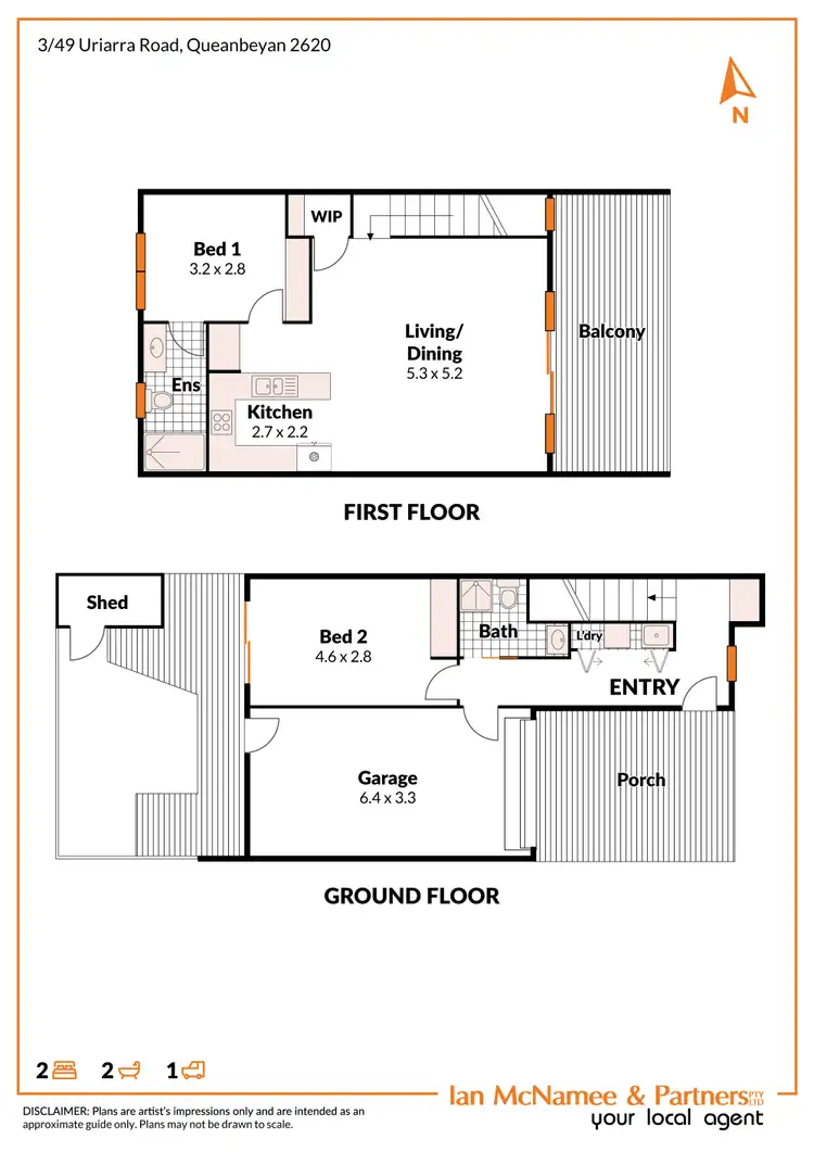 Floorplan of Homely unit listing, 3/49 Uriarra Road, Crestwood NSW 2620