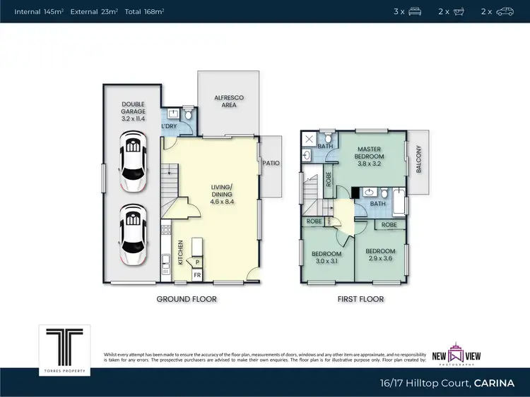 Floorplan of Homely townhouse listing, 16/17 Hilltop Court, Carina QLD 4152