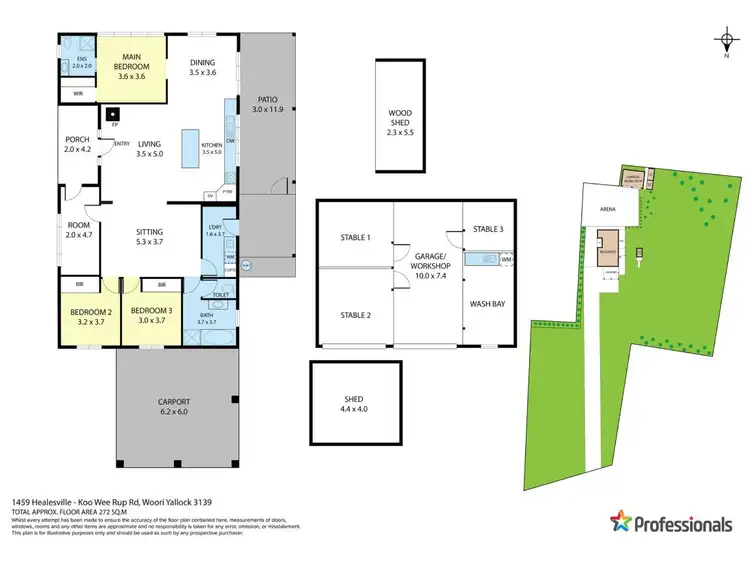 Floorplan of Homely house listing, 1459 Healesville Koo Wee Rup Road, Woori Yallock VIC 3139