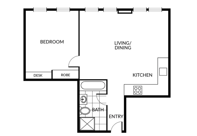 Floorplan of Homely apartment listing, 908/471 Little Bourke Street, Melbourne VIC 3000