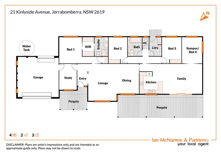 Floorplan of Homely house listing, 21 Kinlyside Avenue, Jerrabomberra NSW 2619