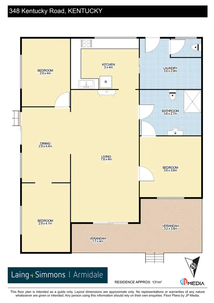 Floorplan of Homely house listing, 348 Kentucky Road, Kentucky NSW 2354