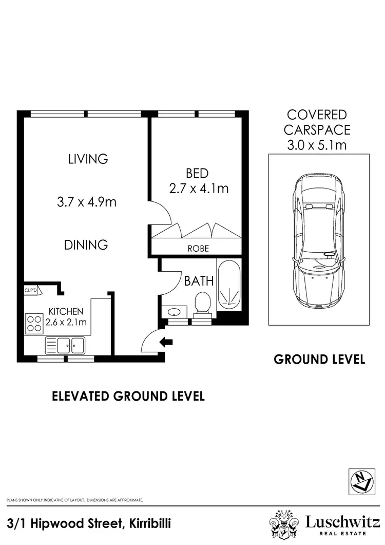 Floorplan of Homely apartment listing, 3/1 Hipwood Street, Kirribilli NSW 2061