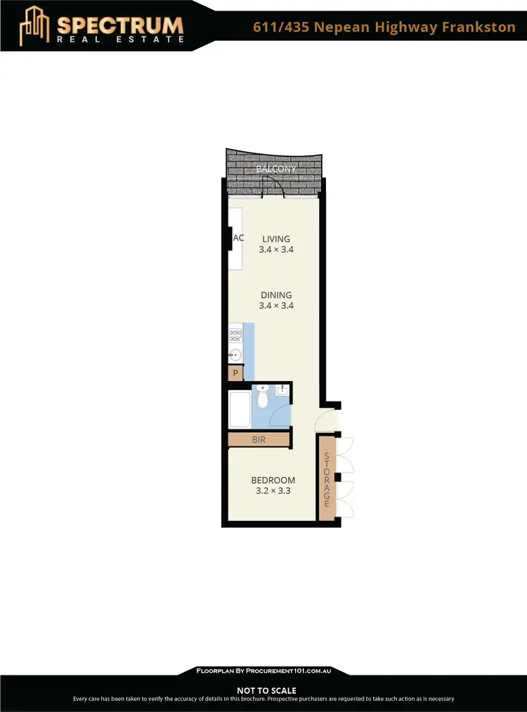 Floorplan of Homely apartment listing, 611/435 Nepean Highway, Frankston VIC 3199