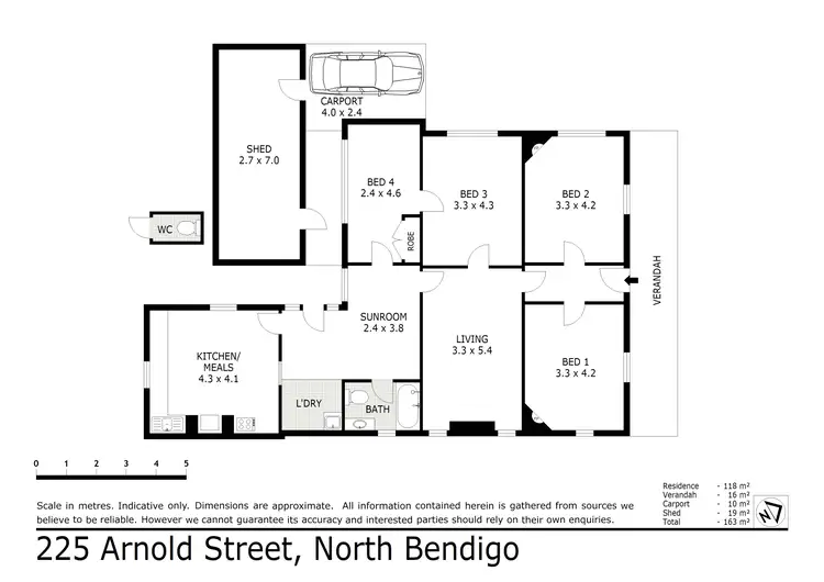 Floorplan of Homely house listing, 225 Arnold Street, North Bendigo VIC 3550