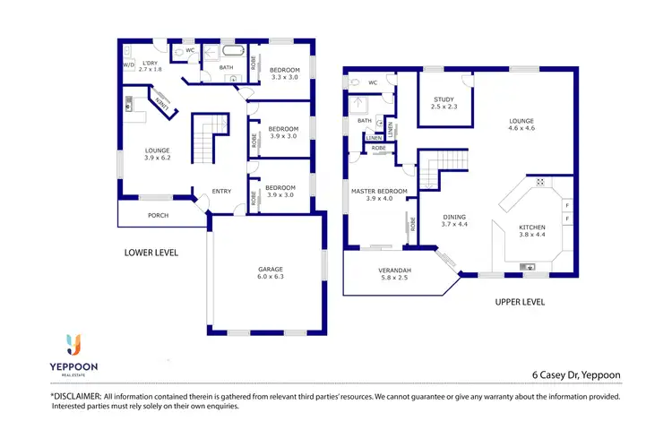 Floorplan of Homely house listing, 6 Casey Drive, Yeppoon QLD 4703