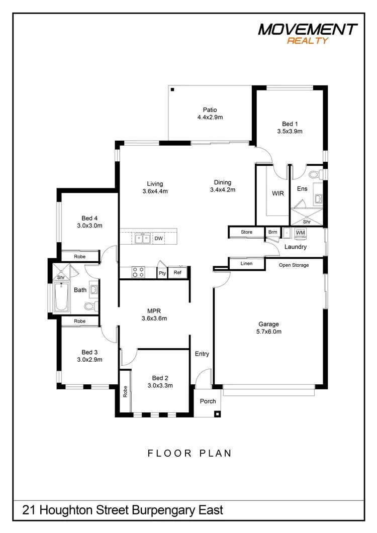 Floorplan of Homely house listing, 21 Houghton Street, Burpengary East QLD 4505
