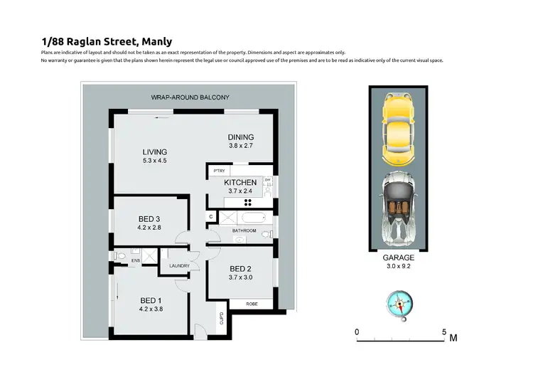Floorplan of Homely apartment listing, 1/88 Raglan Street, Manly NSW 2095