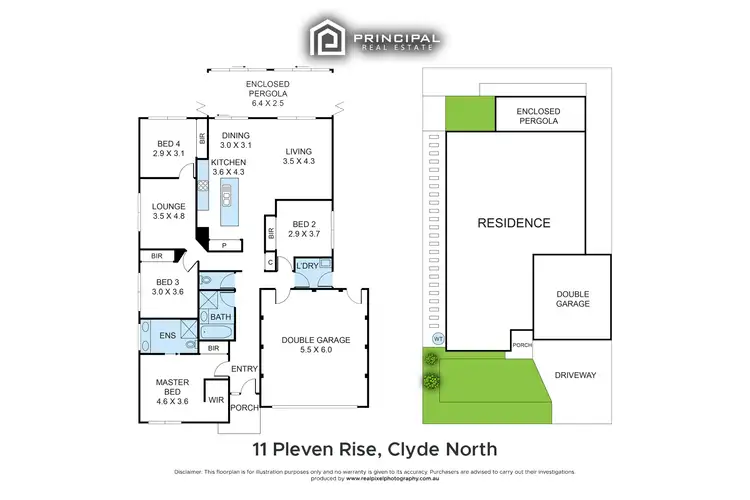 Floorplan of Homely house listing, 11 Pleven Rise, Clyde North VIC 3978