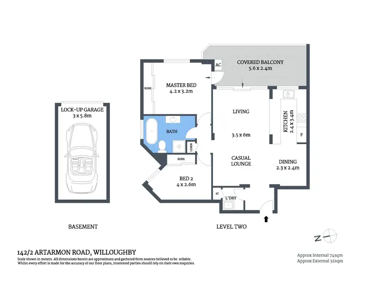 Floorplan of Homely apartment listing, 142/2 Artarmon Road, Willoughby NSW 2068