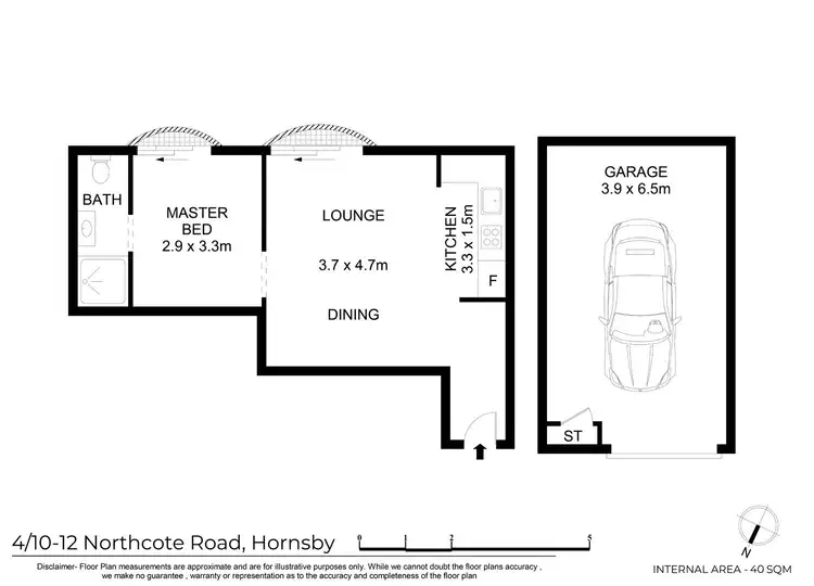 Floorplan of Homely apartment listing, 4/10-12 Northcote Road, Hornsby NSW 2077