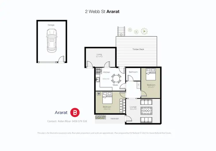 Floorplan of Homely house listing, 2 Webb Street, Ararat VIC 3377