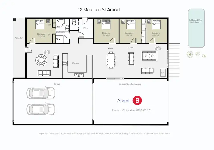 Floorplan of Homely house listing, 12 Maclean Street, Ararat VIC 3377