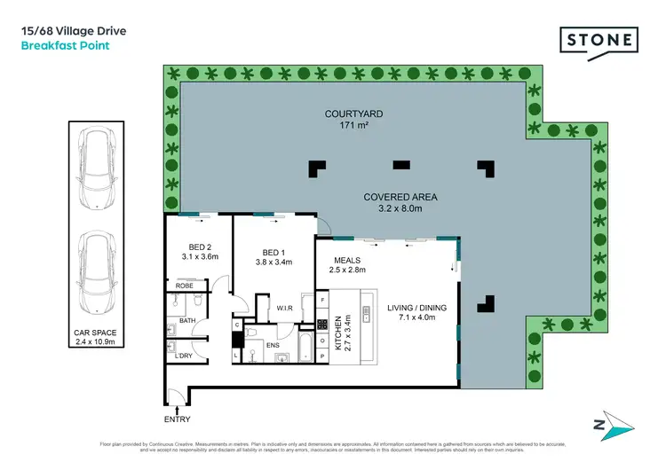 Floorplan of Homely apartment listing, 15/68 Village Drive, Breakfast Point NSW 2137