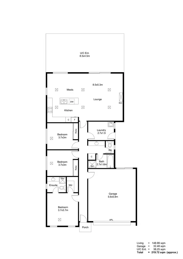 Floorplan of Homely house listing, 4A Simmons Crescent, Flinders Park SA 5025