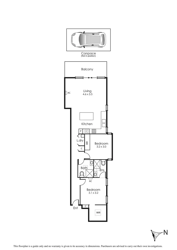 Floorplan of Homely apartment listing, 11/1 St Georges Avenue, Bentleigh East VIC 3165