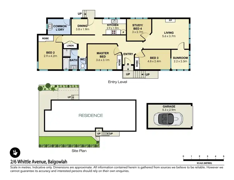 Floorplan of Homely semi-detached listing, 2/6 Whittle Avenue, Balgowlah NSW 2093