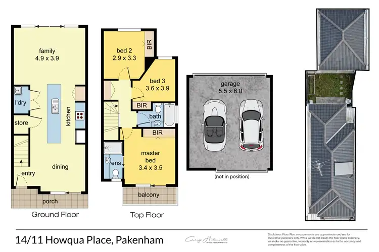 Floorplan of Homely townhouse listing, 14/11 Howqua Place, Pakenham VIC 3810