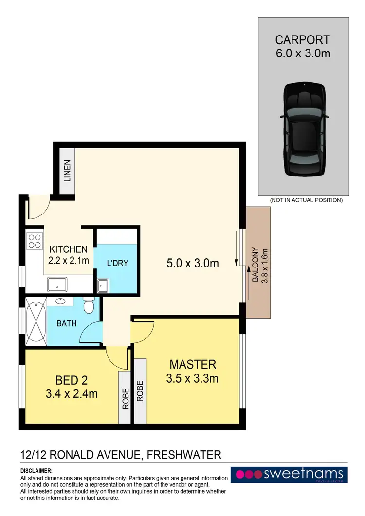 Floorplan of Homely unit listing, 12/12 Ronald Avenue, Freshwater NSW 2096