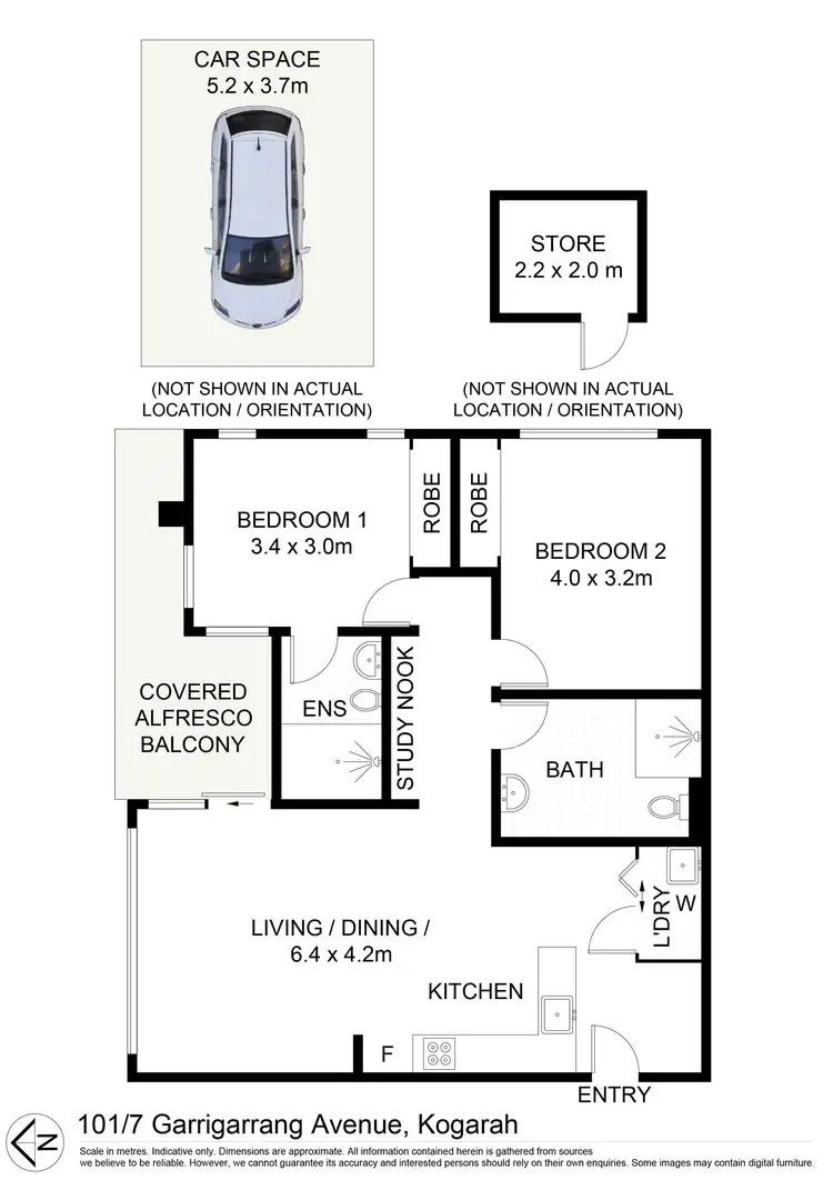 Floorplan of Homely apartment listing, 101/7 Garrigarrang Avenue, Kogarah NSW 2217