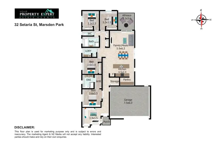 Floorplan of Homely house listing, 32 Setaria Street, Marsden Park NSW 2765