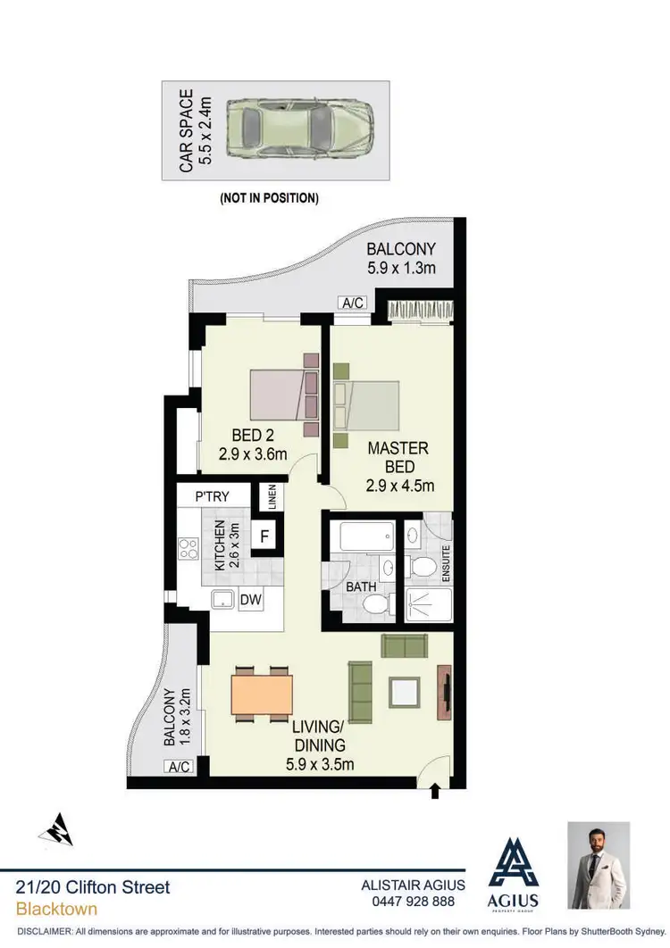 Floorplan of Homely apartment listing, 21/20-22 Clifton Street, Blacktown NSW 2148