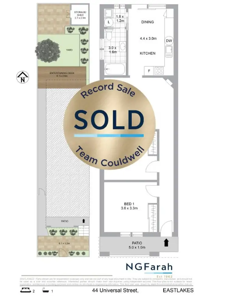 Floorplan of Homely house listing, 44 Universal Street, Eastlakes NSW 2018