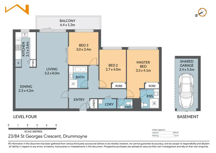 Floorplan of Homely apartment listing, 23/84 St Georges Crescent, Drummoyne NSW 2047