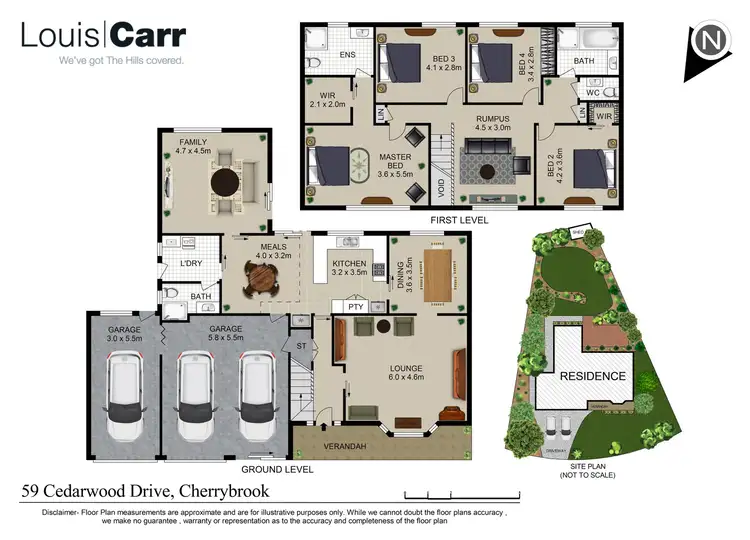 Floorplan of Homely house listing, 59 Cedarwood Drive, Cherrybrook NSW 2126