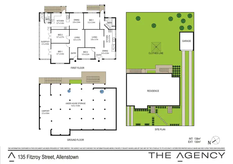 Floorplan of Homely semi-detached listing, 135 Fitzroy Street, Allenstown QLD 4700