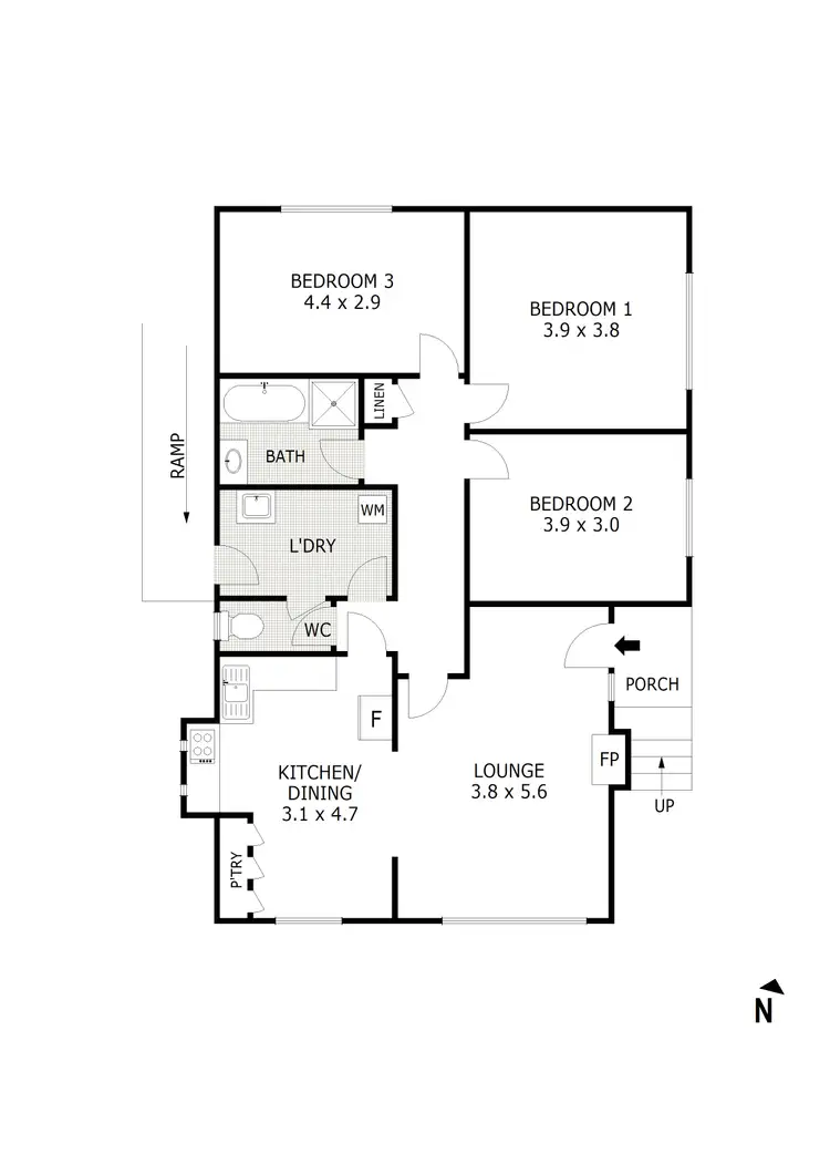 Floorplan of Homely house listing, 26 Sparrowhawk Road, Long Gully VIC 3550