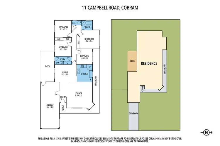 Floorplan of Homely house listing, 11 Campbell Road, Cobram VIC 3644